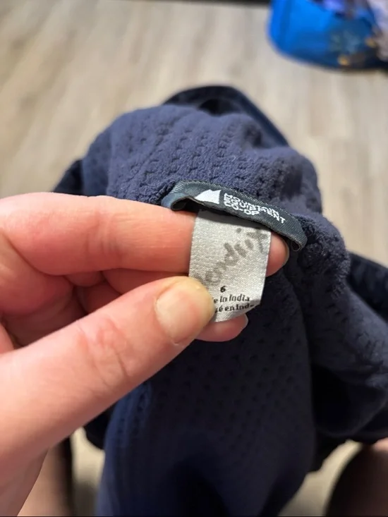 MEC Kids Royal Blue and Navy Hooded Puffer Jacket - Picture 3 of 4